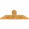 Ekena Millwork Portland Rough Sawn Timber Gable Bracket, Western Red Cedar, 36"W x 16"H x 2"D x 6"F, 11/12 Pitch GBW036X16X0206POR00RWR - alternate 2